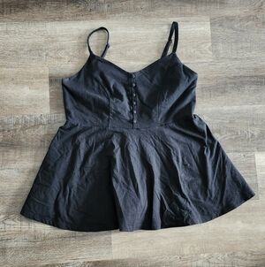 Torrid Black Peplum Top